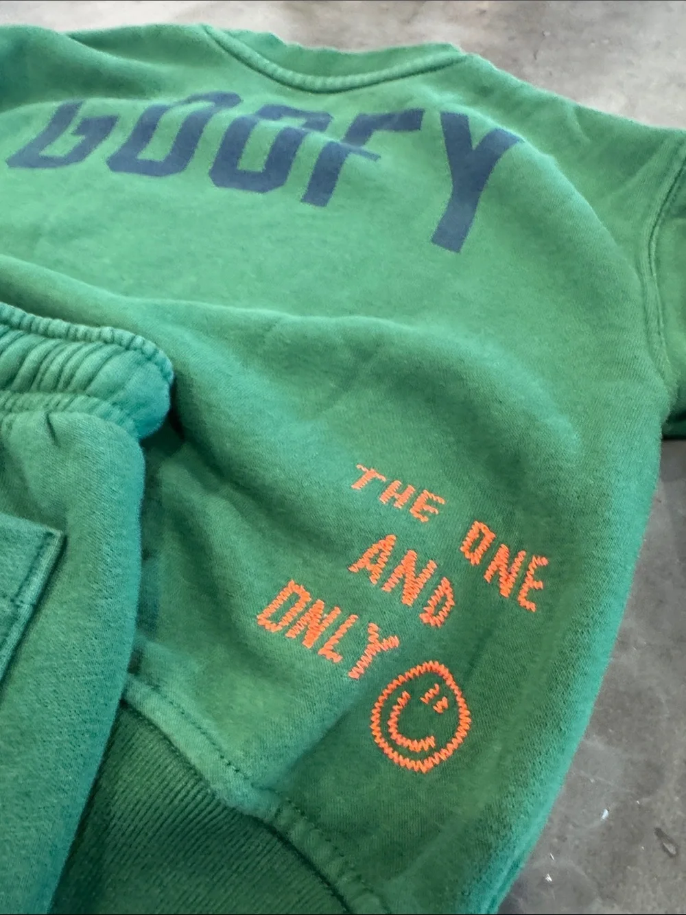 GAP Kids Green Goofy Fleece Jogging Set